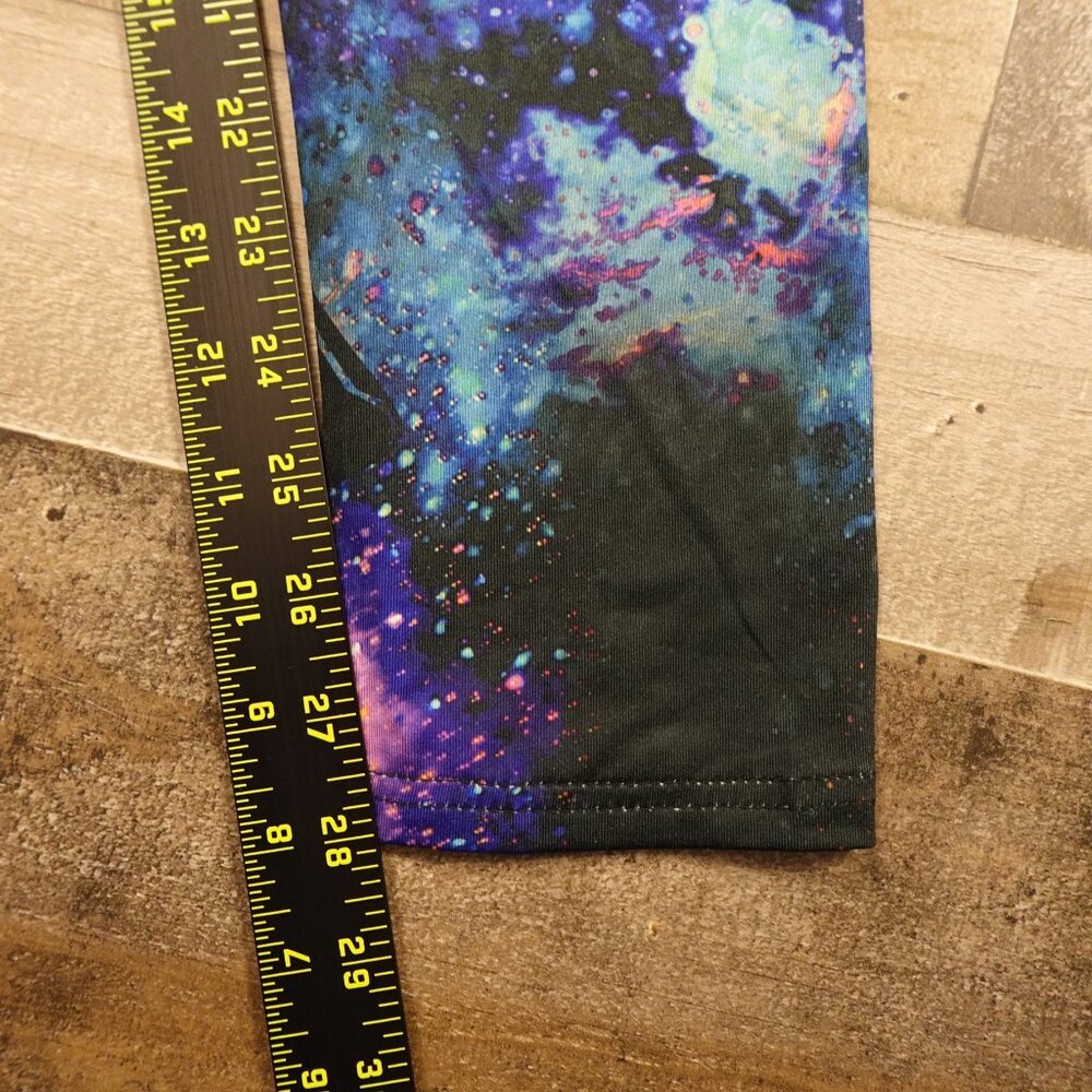 Star Wars astral pajama leggings Darth Vader women's medium black purple Disney - Picture 4 of 11